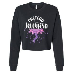 Pretend Im A Jellyfish Cropped Pullover Crew