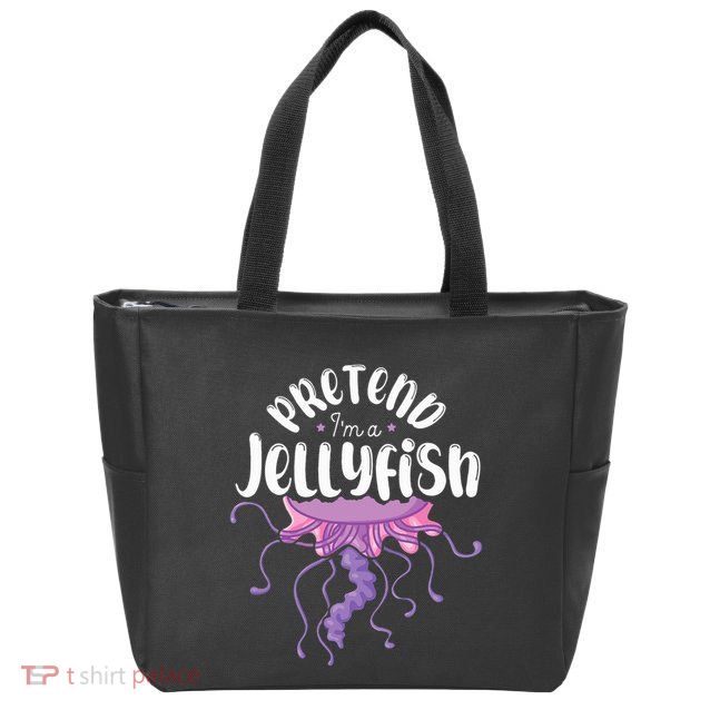 Pretend Im A Jellyfish Zip Tote Bag