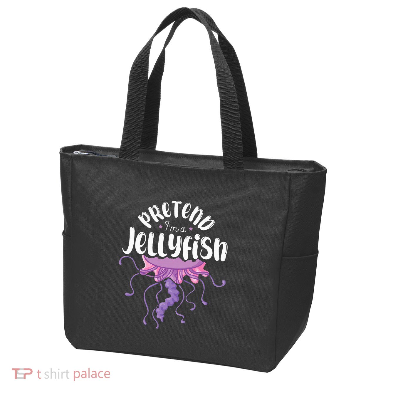 Pretend Im A Jellyfish Zip Tote Bag