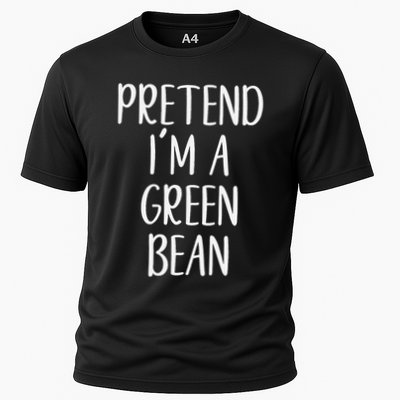 Pretend IM A Green Bean Costume Halloween Quick Lazy Funny Performance Shirt