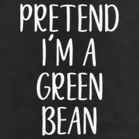 Pretend IM A Green Bean Costume Halloween Quick Lazy Funny Large Microfiber Waffle Golf Towel