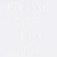 Pretend IM A Green Bean Costume Halloween Quick Lazy Funny Garment-Dyed Sweatshirt