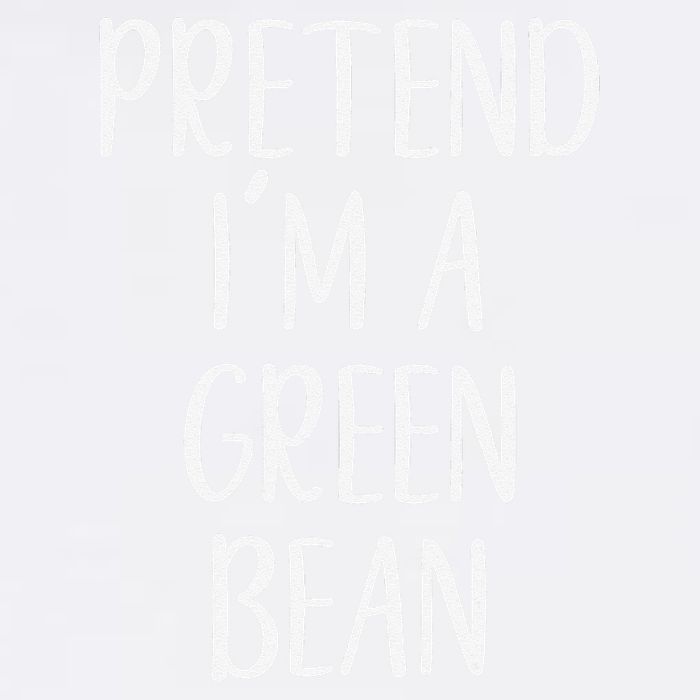 Pretend IM A Green Bean Costume Halloween Quick Lazy Funny Garment-Dyed Sweatshirt