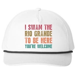 Pro Immigrant Antiracism Inspirational Positive Oneliners Meaningful Gift Snapback Five-Panel Rope Hat