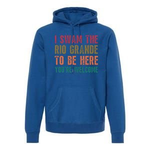 Pro Immigrant Antiracism Inspirational Positive Oneliners Meaningful Gift Premium Hoodie