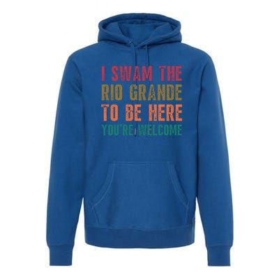 Pro Immigrant Antiracism Inspirational Positive Oneliners Meaningful Gift Premium Hoodie