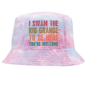 Pro Immigrant Antiracism Inspirational Positive Oneliners Meaningful Gift Tie-Dyed Bucket Hat