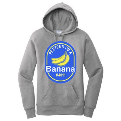 Pretend I'm A Banana Lazy Halloween Last Minute Costume Women's Pullover Hoodie