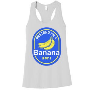 Pretend I'm A Banana Lazy Halloween Last Minute Costume Women's Racerback Tank