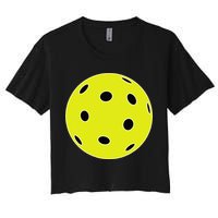 Pretend I'm A Pickleball Funny Easy Costume For Halloween Women's Crop Top Tee