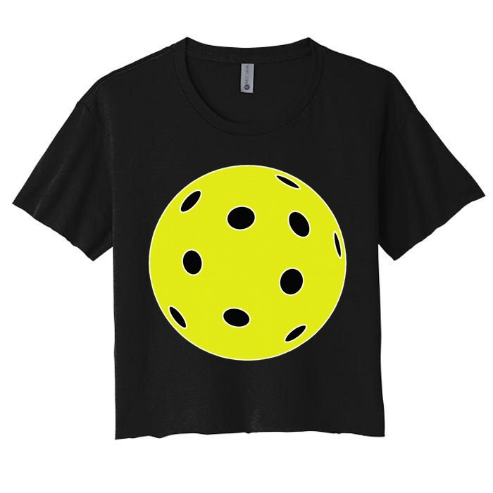 Pretend I'm A Pickleball Funny Easy Costume For Halloween Women's Crop Top Tee