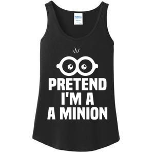 Pretend IM A Minion Costume Party Funny Halloween Minion Ladies Essential Tank