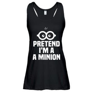 Pretend IM A Minion Costume Party Funny Halloween Minion Ladies Essential Flowy Tank