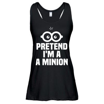 Pretend IM A Minion Costume Party Funny Halloween Minion Ladies Essential Flowy Tank