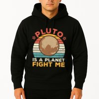 Pluto Is A Planet Fight Me Pluto Lover Vintage Science Nerd Hoodie