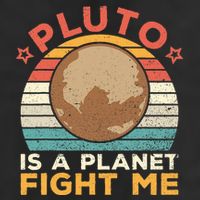 Pluto Is A Planet Fight Me Pluto Lover Vintage Science Nerd Beanie