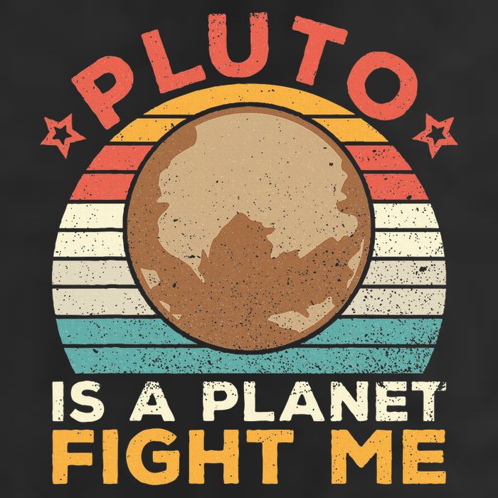Pluto Is A Planet Fight Me Pluto Lover Vintage Science Nerd Beanie
