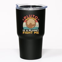 Pluto Is A Planet Fight Me Pluto Lover Vintage Science Nerd Tumbler