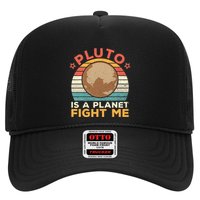 Pluto Is A Planet Fight Me Pluto Lover Vintage Science Nerd Trucker Hat