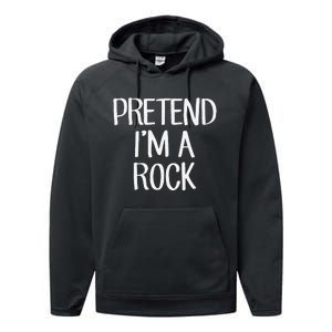 Pretend IM A Rock Costume Family Lazy Easy Halloween Performance Fleece Hoodie