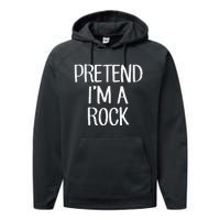 Pretend IM A Rock Costume Family Lazy Easy Halloween Performance Fleece Hoodie