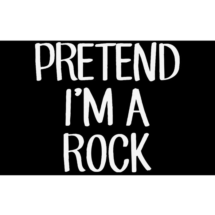 Pretend IM A Rock Costume Family Lazy Easy Halloween Bumper Sticker