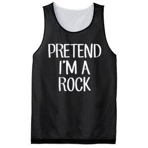 Pretend IM A Rock Costume Family Lazy Easy Halloween Mesh Reversible Basketball Jersey Tank