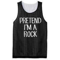 Pretend IM A Rock Costume Family Lazy Easy Halloween Mesh Reversible Basketball Jersey Tank