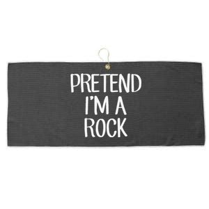 Pretend IM A Rock Costume Family Lazy Easy Halloween Large Microfiber Waffle Golf Towel