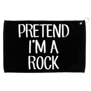 Pretend IM A Rock Costume Family Lazy Easy Halloween Grommeted Golf Towel