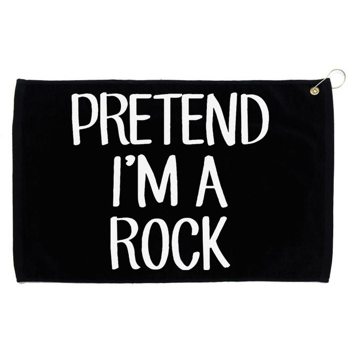 Pretend IM A Rock Costume Family Lazy Easy Halloween Grommeted Golf Towel