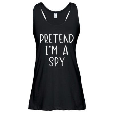 Pretend IM A Spy Halloween Simple Funny Ladies Essential Flowy Tank