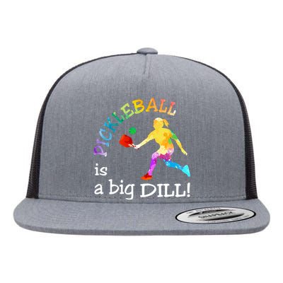 Pickleball Is A Big Dill Flat Bill Trucker Hat