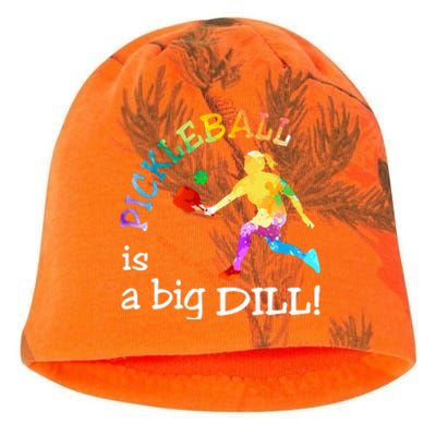 Pickleball Is A Big Dill Kati - Camo Knit Beanie