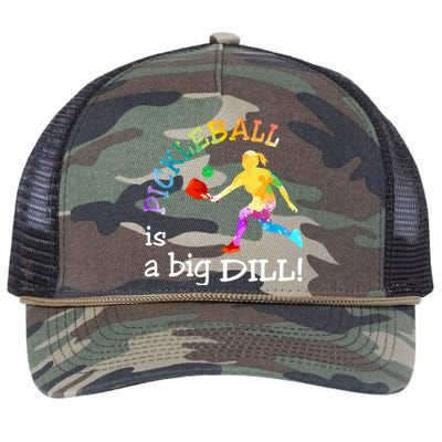 Pickleball Is A Big Dill Retro Rope Trucker Hat Cap