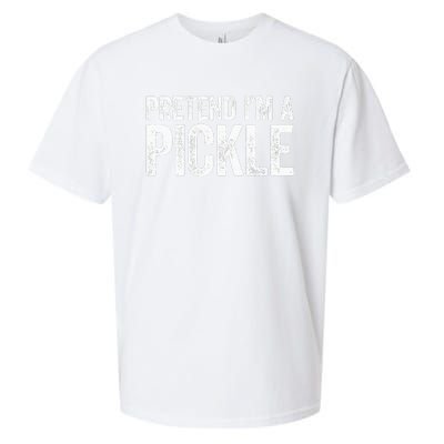 Pretend I'm A Pickle Matching Costume Sueded Cloud Jersey T-Shirt