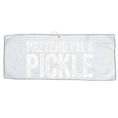 Pretend I'm A Pickle Matching Costume Large Microfiber Waffle Golf Towel