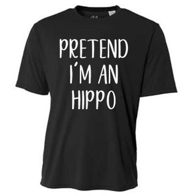 Pretend Im A Hippo Costume Halloween Hippopotamus Lazy Quick Cooling Performance Crew T-Shirt