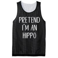 Pretend Im A Hippo Costume Halloween Hippopotamus Lazy Quick Mesh Reversible Basketball Jersey Tank