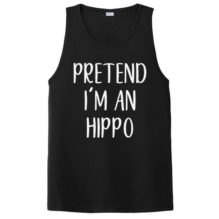 Pretend Im A Hippo Costume Halloween Hippopotamus Lazy Quick PosiCharge Competitor Tank