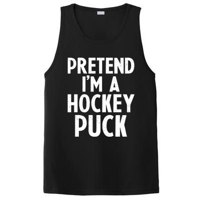 Pretend I'm A Hockey Puck Ice Hockey Easy Halloween Costume Gift PosiCharge Competitor Tank