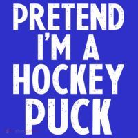 Pretend I'm A Hockey Puck Ice Hockey Easy Halloween Costume Gift Premium T-Shirt