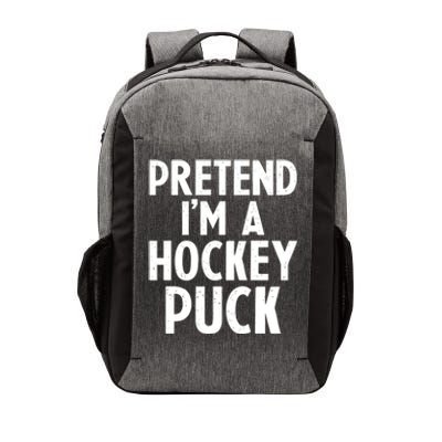 Pretend I'm A Hockey Puck Ice Hockey Easy Halloween Costume Gift Vector Backpack