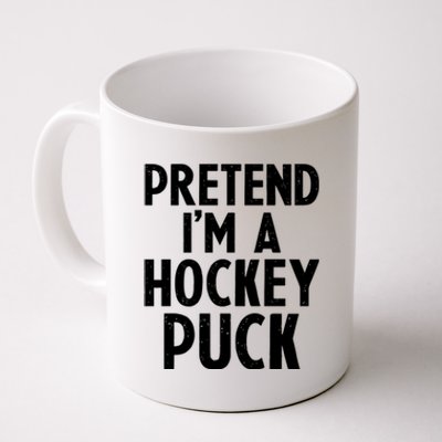 Pretend I'm A Hockey Puck Ice Hockey Easy Halloween Costume Gift Coffee Mug