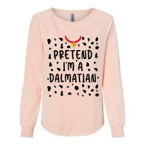 Pretend Im A Dalmatian Funny Lazy Halloween Costume Womens California Wash Sweatshirt