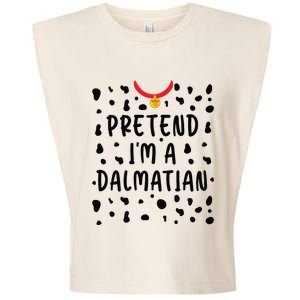 Pretend Im A Dalmatian Funny Lazy Halloween Costume Garment-Dyed Women's Muscle Tee