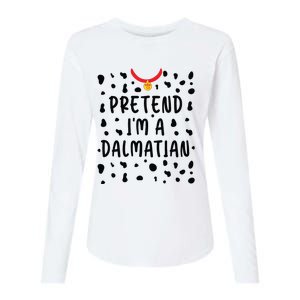 Pretend Im A Dalmatian Funny Lazy Halloween Costume Womens Cotton Relaxed Long Sleeve T-Shirt