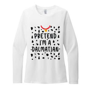 Pretend Im A Dalmatian Funny Lazy Halloween Costume Womens CVC Long Sleeve Shirt