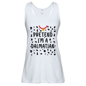 Pretend Im A Dalmatian Funny Lazy Halloween Costume Ladies Essential Flowy Tank