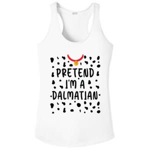 Pretend Im A Dalmatian Funny Lazy Halloween Costume Ladies PosiCharge Competitor Racerback Tank